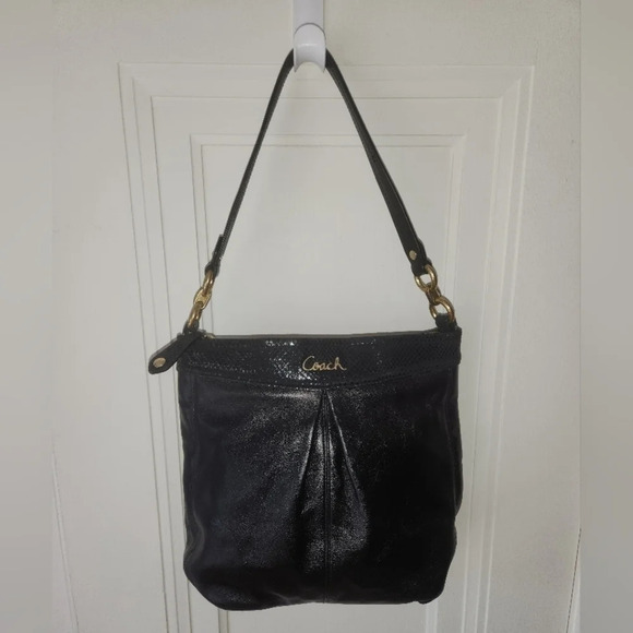 Coach Handbags - COACH Ashley black leather hobo bag